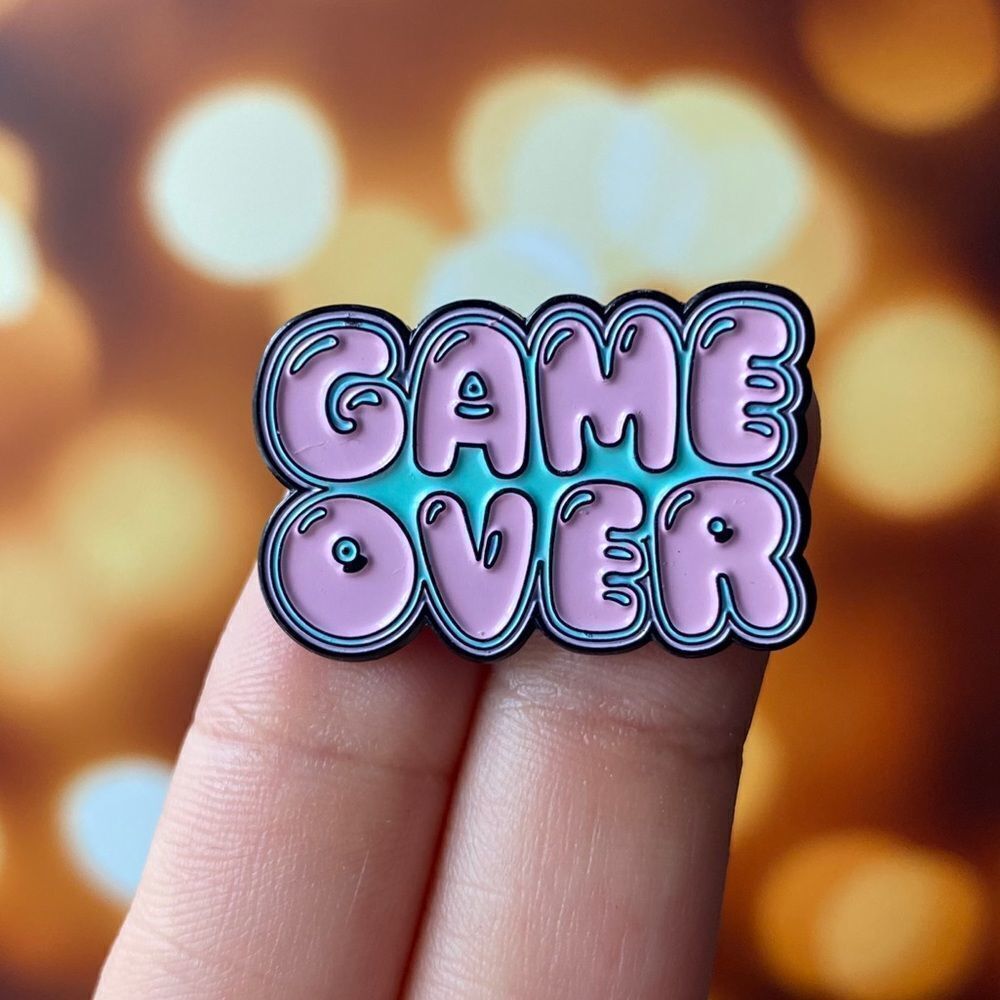 Game Over Enamel Pin/ Brooch Lapel